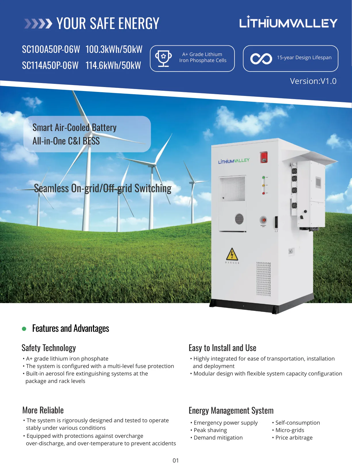 SC100A / SC114A CI BESS Datasheet σελίδα 1