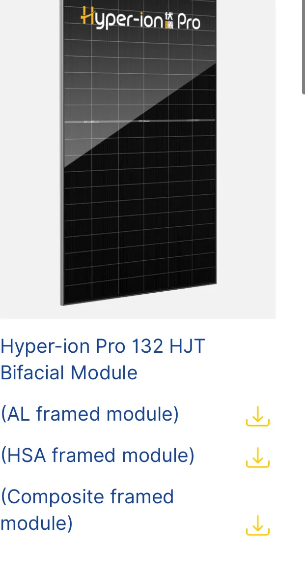 Risen Hyper-ion Pro 132 HJT Bifacial Module